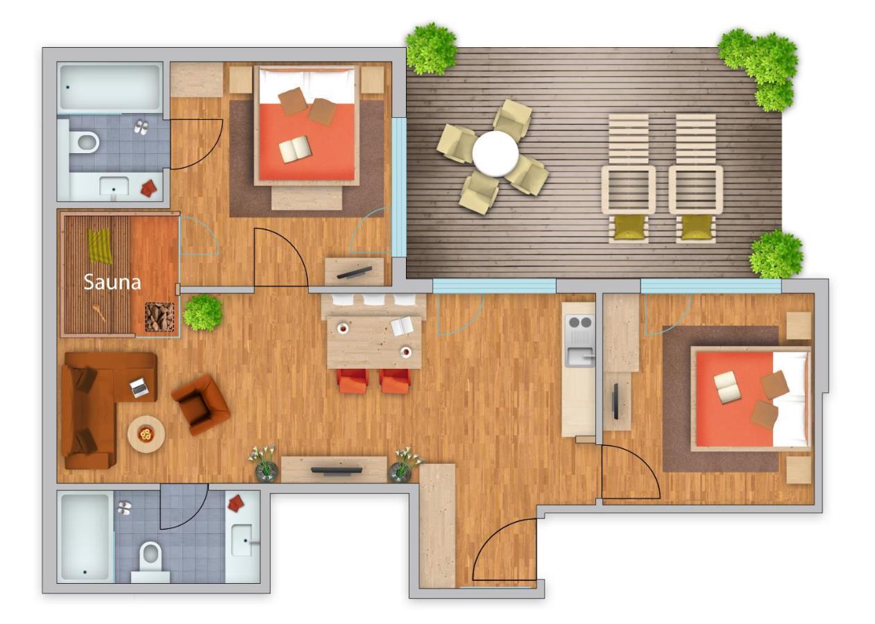 Residenz Fliana Deluxe Apartment Mathon ภายนอก รูปภาพ